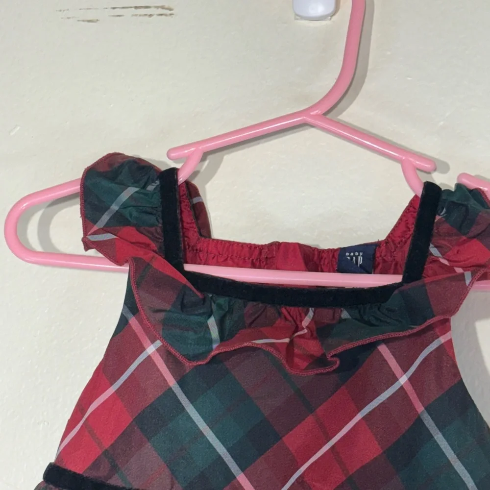GAP Red‎ and Green Plaid Kids Dress Size 3T